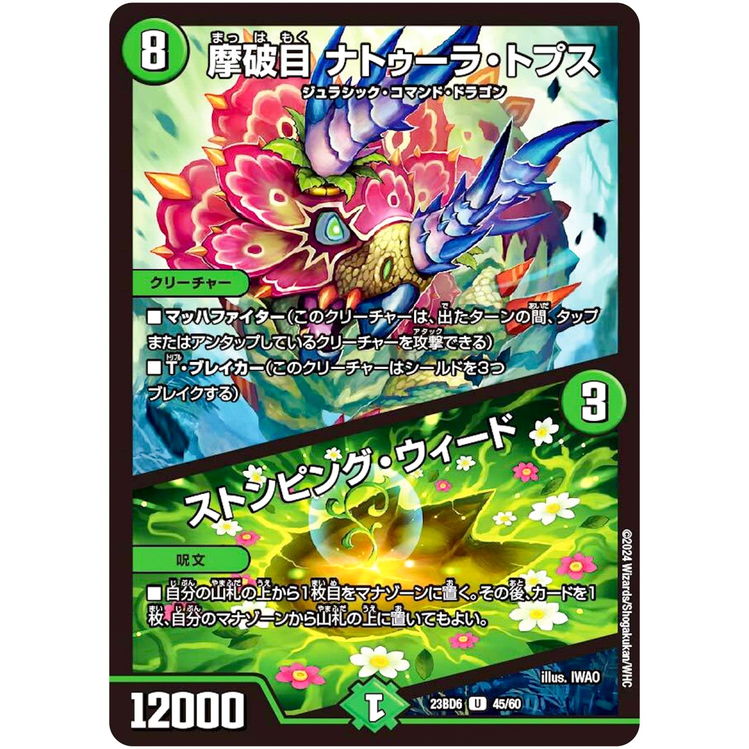 摩破目 ナトゥーラ・トプス/ストンピング・ウィード【U】(23BD6 45/60 エキサイティング・デュエパ・デッキ 双極のアカシックZ計画【DM23-BD6】)