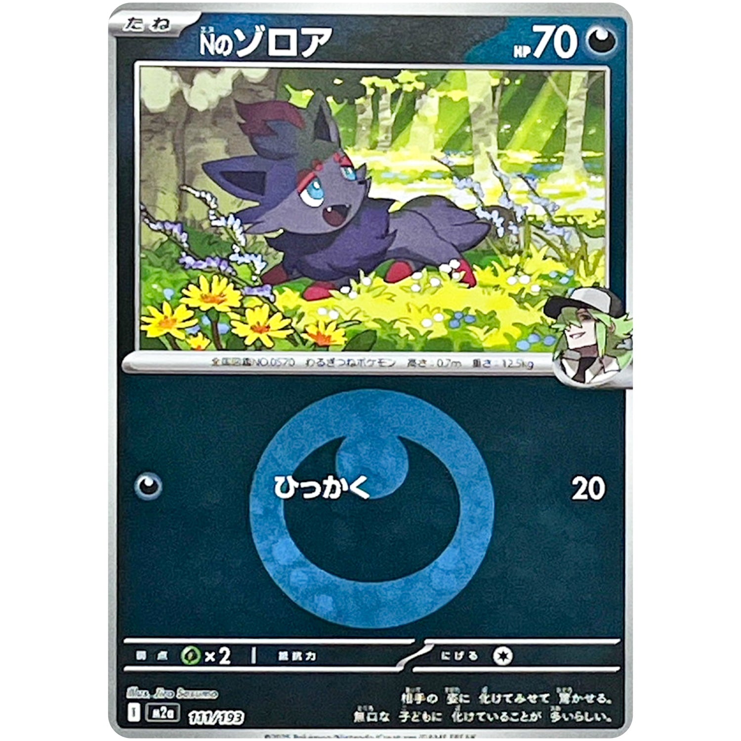 Nのゾロア 悪エネルギーミラー (111/193 MEGAドリームex【M2a】)