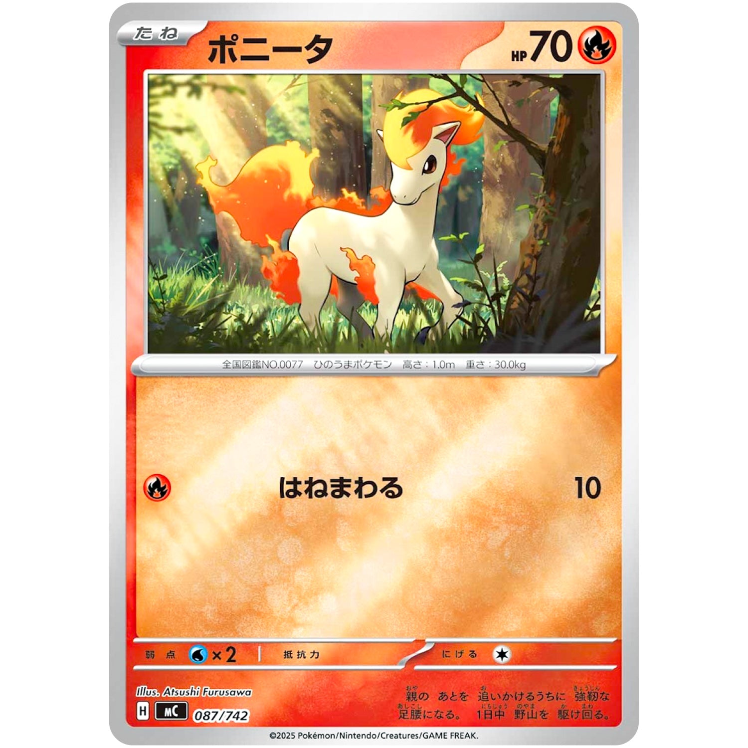 ポニータ ミラー (087/742 スタートデッキ100 バトルコレクション【MC】)