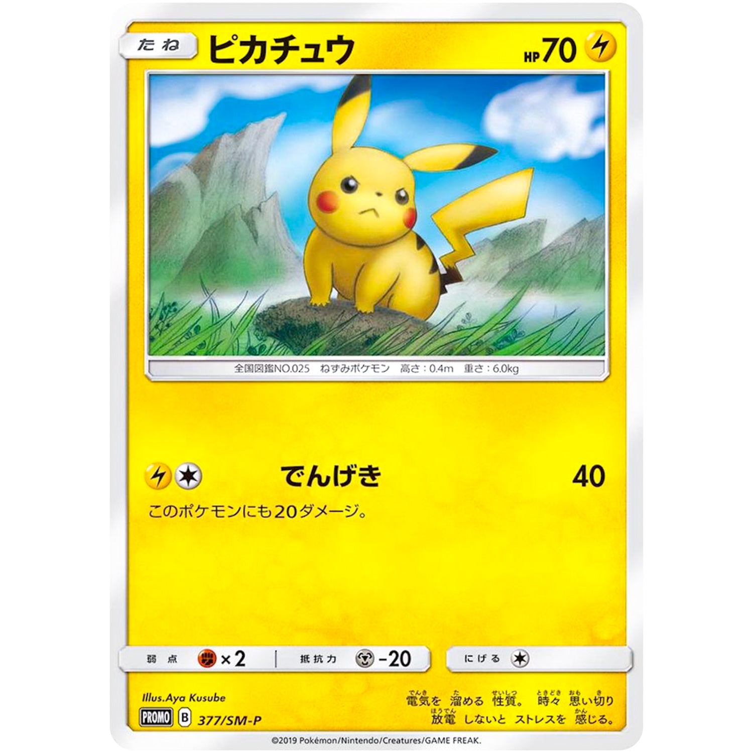 ピカチュウ (377/SM-P ローソンサマーキャンペーン)