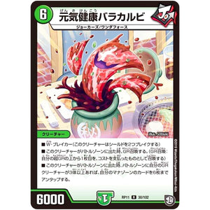 元気健康バラカルビ【R】(RP11 30/102 超天篇 第3弾 零誕(ゼロバース)! 魔神(マジ)おこせジョルネード1059(ヘブン)!!【DMRP-11】)