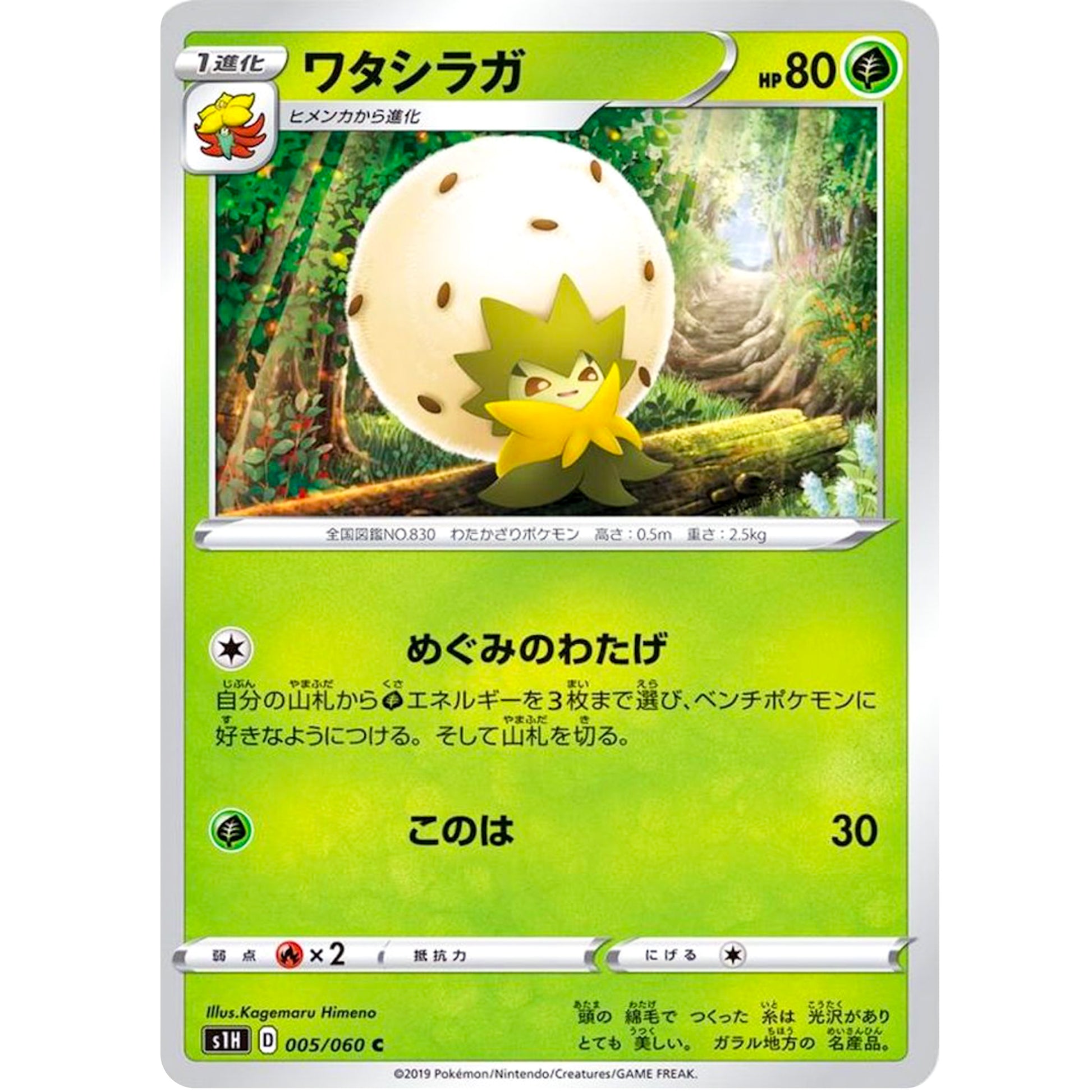 ワタシラガ【C】(005/060 シールド【S1H】)