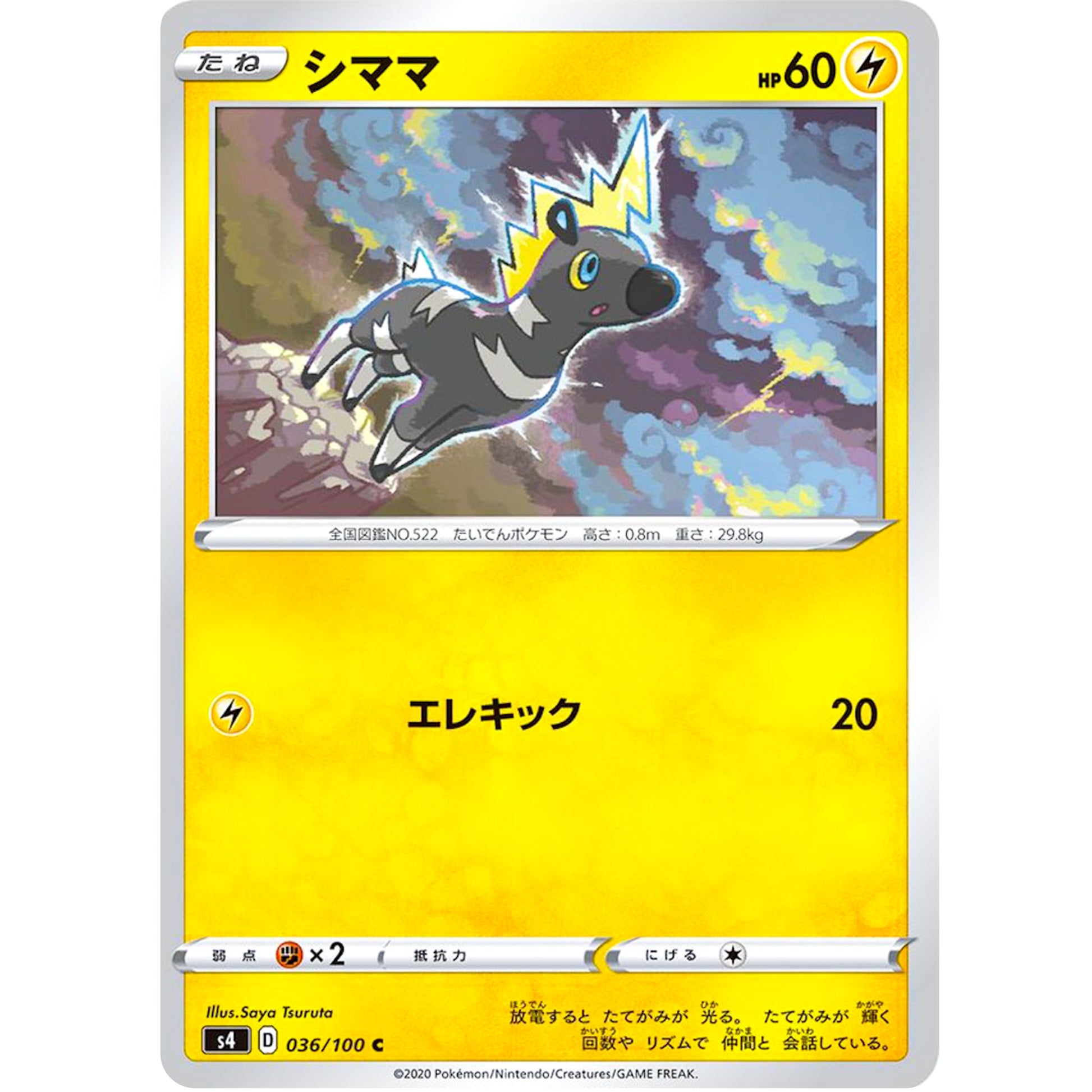 シママ【C】(036/100 仰天のボルテッカー【S4】)