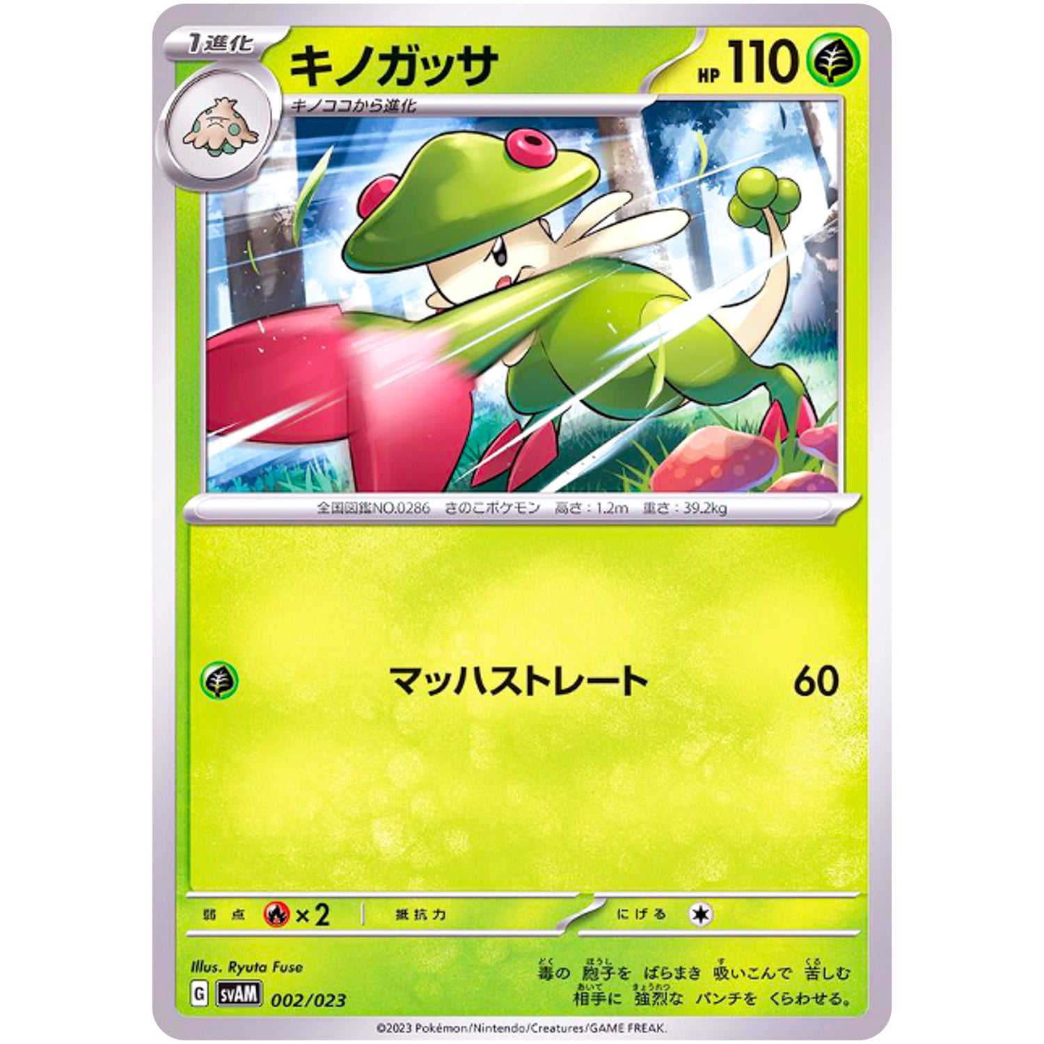 キノガッサ (002/023 スターターセットex ニャオハ&ルカリオex【SVAM】)